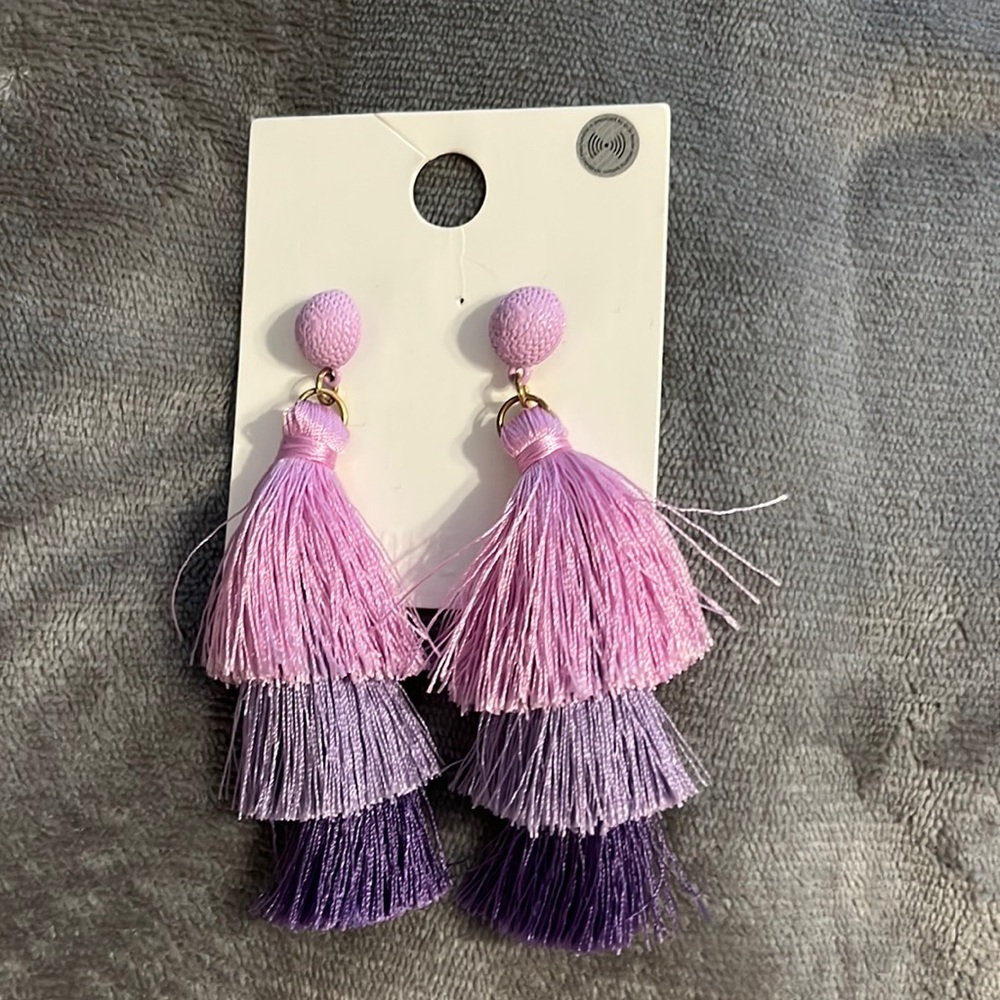 NWT purple earrings